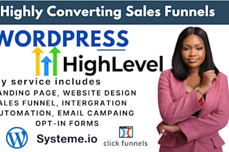 design, redesign, revamp wordpress gohighlevel website automation email template