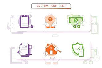 design professional custom vector icons