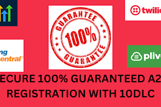 a2p 10dlc registration, landing page, website design twilio
