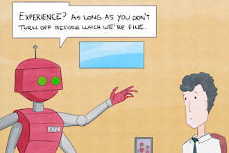 do a cartoon style one panel humor comic for you