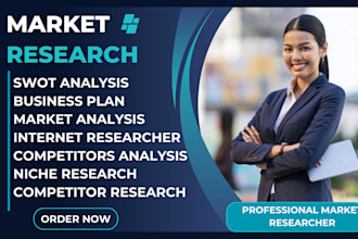 do details  market research business plans, competitor swot analysis