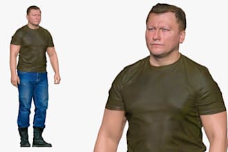 sculpt 3d model realistic digital human avatar metahuman game character humanoid