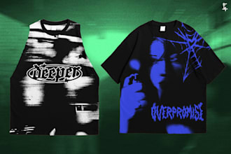 make design silhouette style for streetwear, brand, clothing