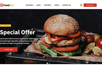 design food bakery pastry strawberry ice cream chocolate shopify store website
