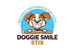design dog toothbrush product logo