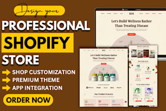 design shopify health and fitness store health supplement shopify website