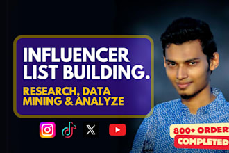 find instagram, tiktok, youtube influencers for marketing