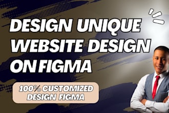 design a unique website ui ux design, figma website design