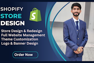 design shopify dropshipping store, shopify website