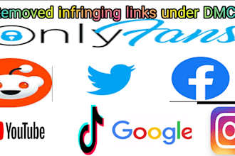 send dmca takedown notice to remove copyright content,fb,ig,google,reddit,tiktok