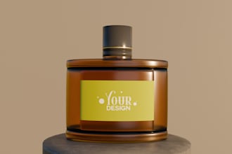 design 3d product mockup render in high resolution