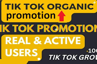 manage instagram and tiktok promotion, marketing to grow and  promote