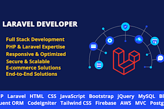 develop or fix your laravel website