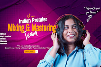 mix and master edit tune indian songs vocals