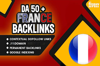 create high quality franch link da pr trust flow france link building