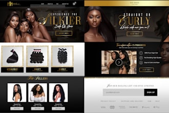 shopify hair extension website, wix hair store, hair website