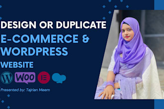 design or duplicate or build a wordpress website