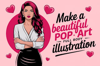 make a beautiful wpap pop art half body