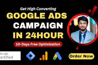 set up profitable google ads ppc campaign in 24 hours