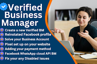 provide facebook business manager with profile immortal bm within 1hr