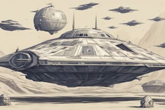 create star wars and sci fi illustration