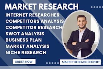 do detailed market research competitor swot analysis, market trends reports