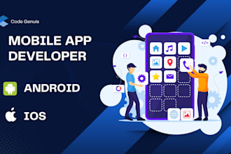 develop mobile apps for android, ios java, swift, flutter