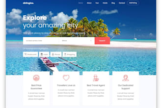 design a professional travel agency website travel booking website