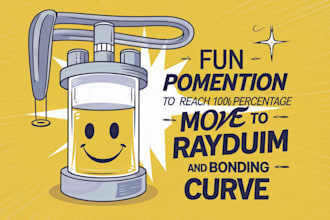 pump fun promotion to reach 100 percentage move to rayduim and bonding curve