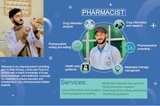 write contents in pharmaceutical science and provide clinical information