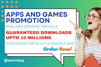 do app promotion downloads, mobile app promotion and aso
