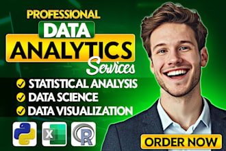 do data analytics and data science projects using python and rstudio