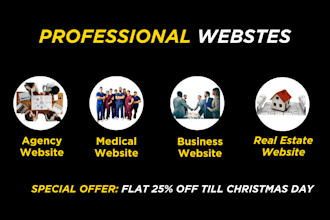 create business website, agency, medical website, healthcare, and dental website
