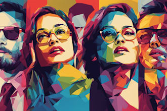 make your photo into wpap pop art portrait