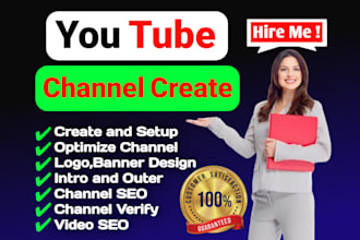 do youtube channel create and setup channel SEO