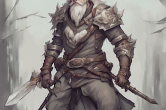 create a dnd character and artwork for you