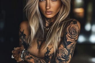 do a attractive tattoo sleeve art for you