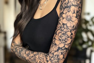 make a custom tattoo sleeve art