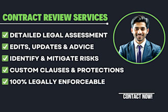 provide expert contract review and legal consultation