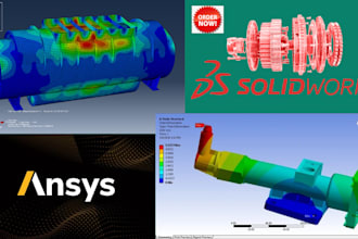 assist you in fea,cfd simulation using ansys,solidwoks,comsol