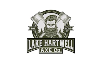 design axe throwing venue logo design