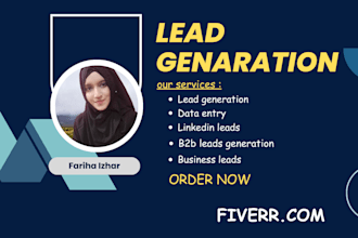 do b2b lead generation, linkedin leads and data entry services