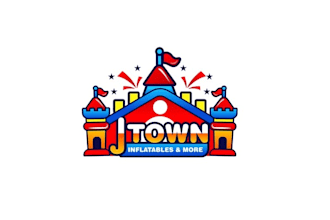 bouncy house inflatable business logo design