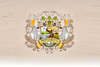 awesome high quality brewery logo design
