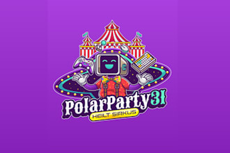 design fantastic computer party logo
