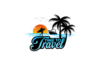 make a modern travel adventure tour logo design your journey