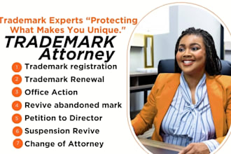 revive mark, trademark registration attorney, patent check, office action, uspto