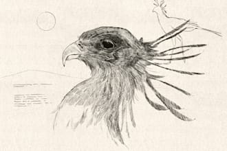 sketch animals for wall art and home decor