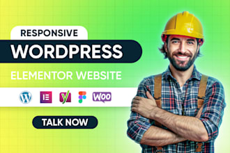 design a plumbing website handyman, roofing, electrician cleaning wordpress