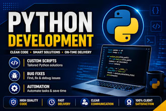 develop python scripts and fix python bugs